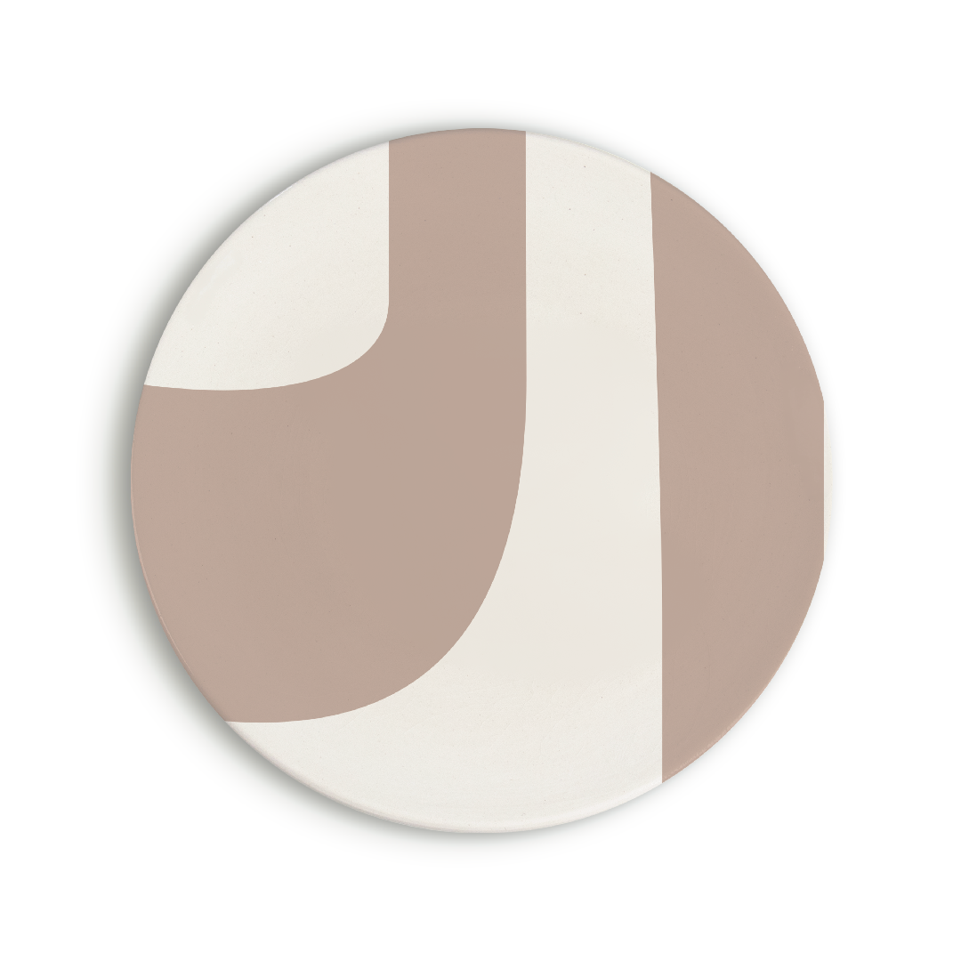 Lots de 3 assiettes (Petite, Moyenne, Grande) | Noir Qahwa | Beige Chaar Jmal | Gris Rmadi