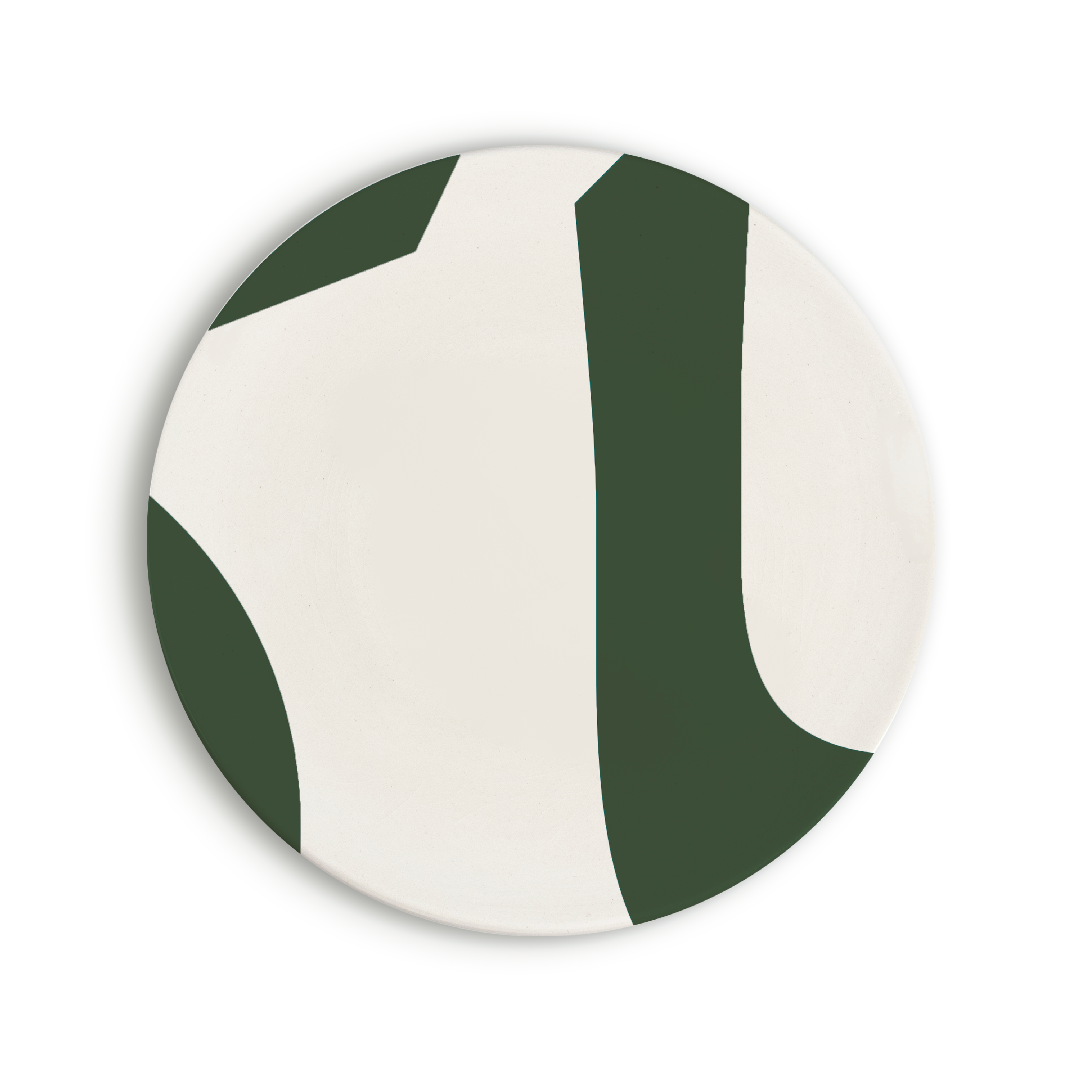Lots de 3 assiettes (Petite, Moyenne, Grande) | Vert Louz | Jaune Semni | Vert Zitoun