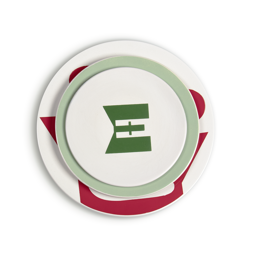 Lots de 3 assiettes (Petite, Moyenne, Grande) | Vert Sboula| Rouge Dem Lghzall | Vert Zitoun