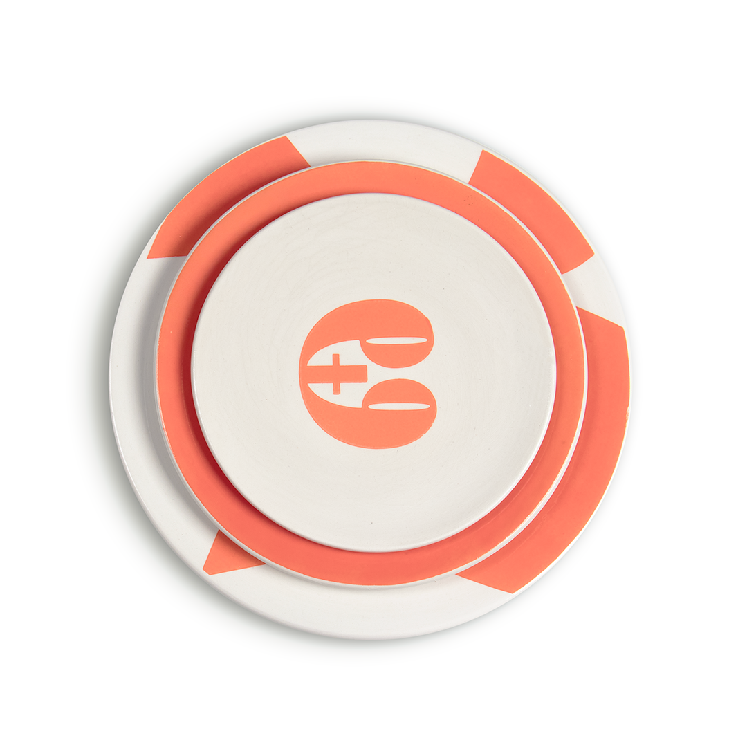 Lots de 3 assiettes (Petite, Moyenne, Grande) | Orange Limoni |
