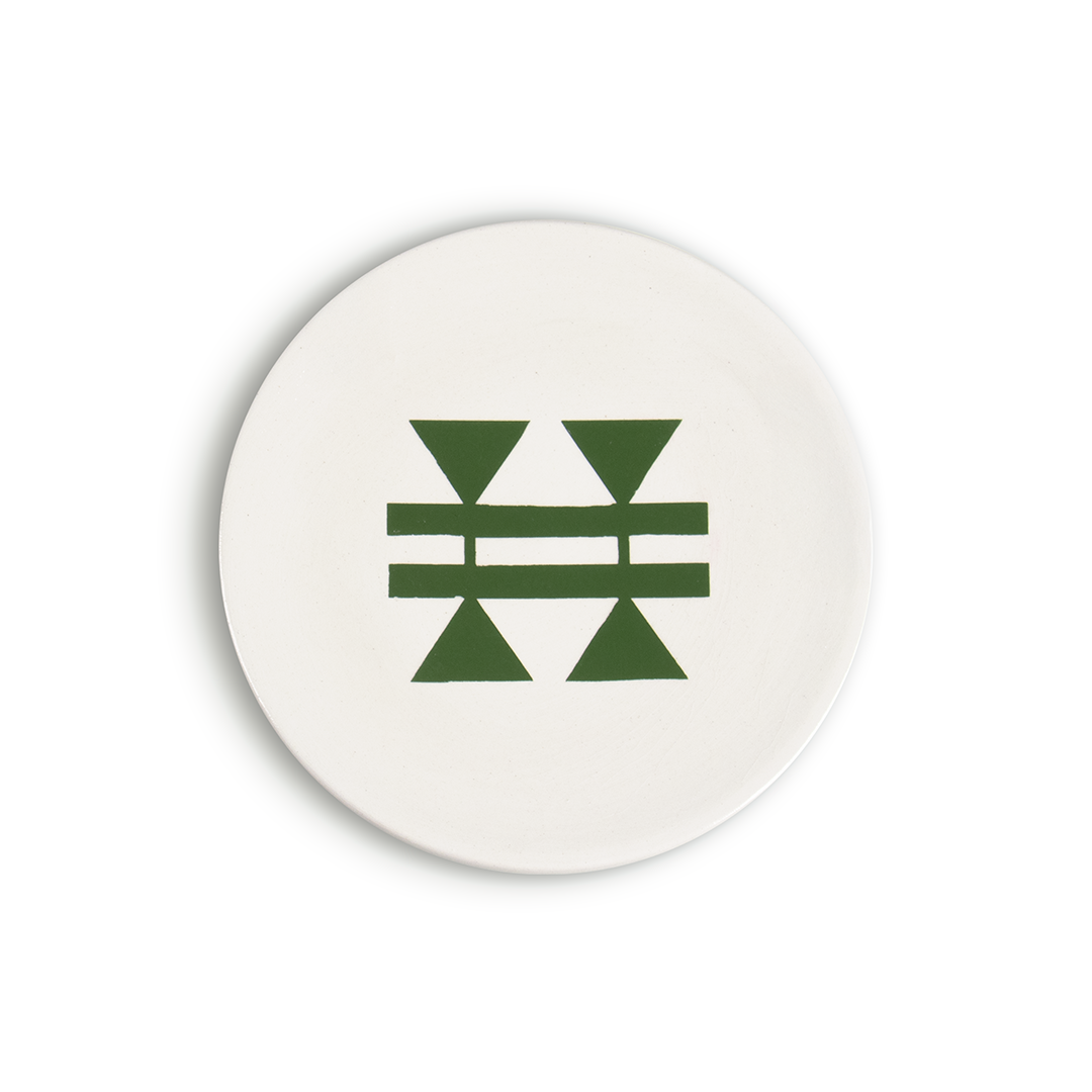 Lots de 3 assiettes (Petite, Moyenne, Grande) | Vert Sboula | Jaune Semni | Vert Louz