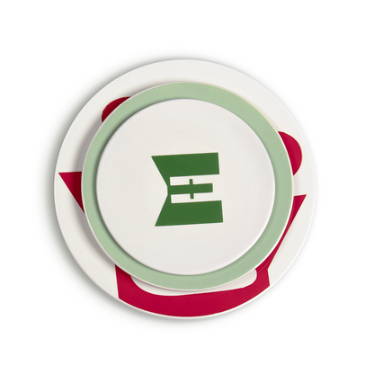 Lots de 3 assiettes (Petite, Moyenne, Grande) | Vert Sboula|  Rouge Dem Lghzall | Vert Zitoun