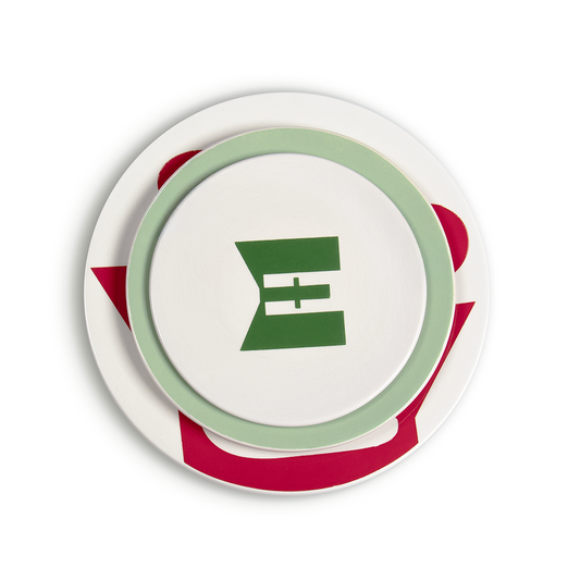 Lots de 3 assiettes (Petite, Moyenne, Grande) | Vert Sboula|  Rouge Dem Lghzall | Vert Zitoun