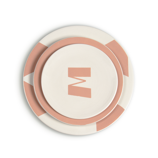 Lots de 3 assiettes (Petite, Moyenne, Grande) | Beige Chaar Jmal |