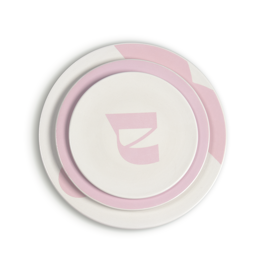 Lots de 3 assiettes (Petite, Moyenne, Grande) | Rose Fanidi |